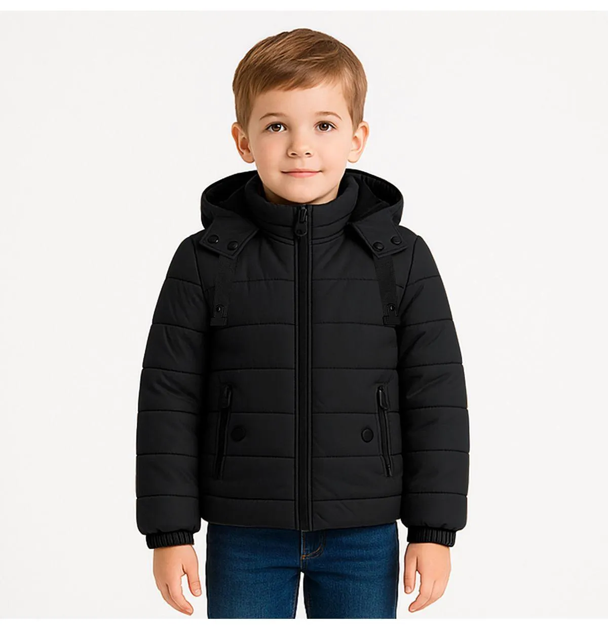 Chamarra Giovanni Gali Acolchada Con Capucha Para Niños KAELAND BOYS BG24745