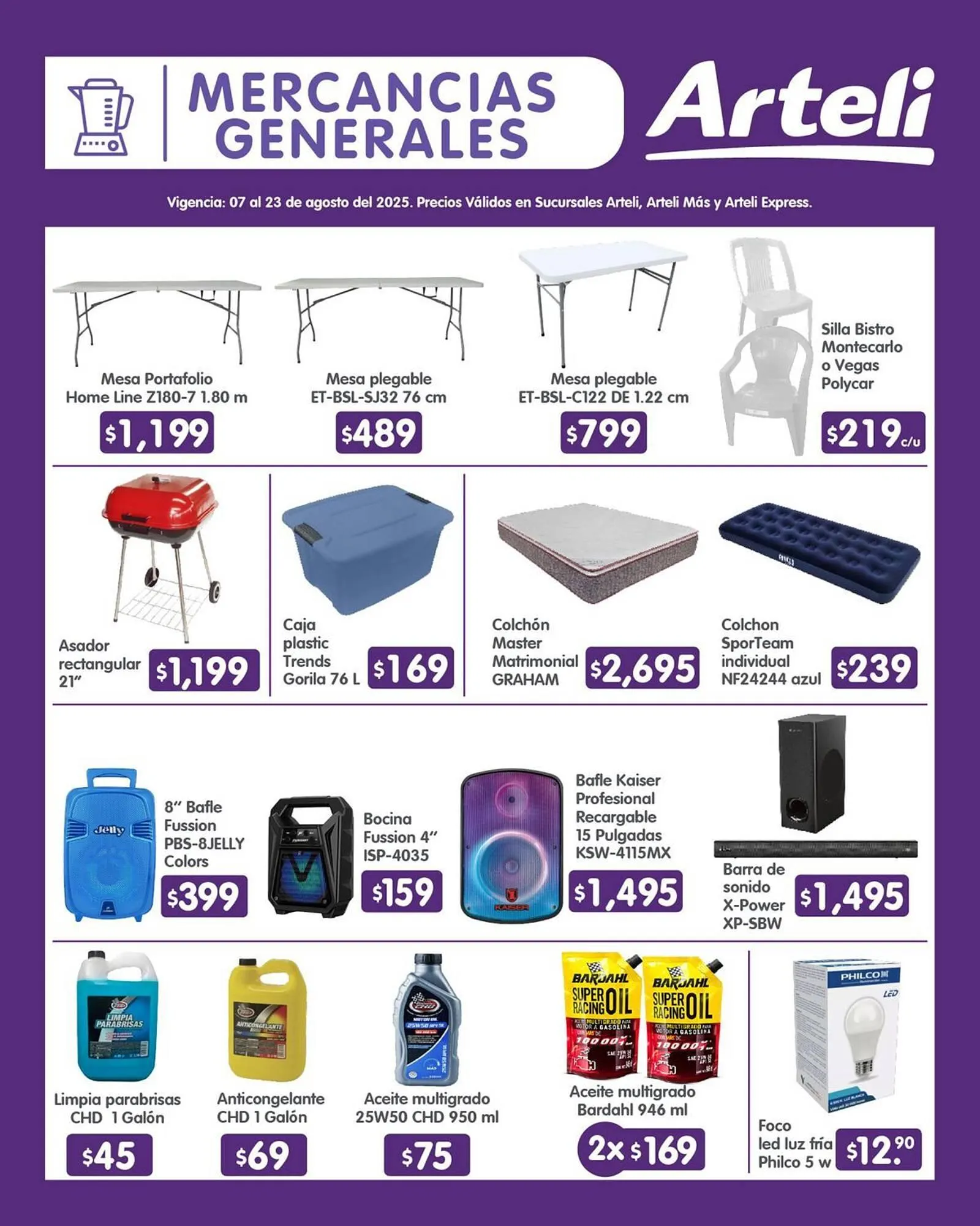 Catálogo de Catálogo Arteli 7 de agosto al 23 de agosto 2025 - Pagina 1