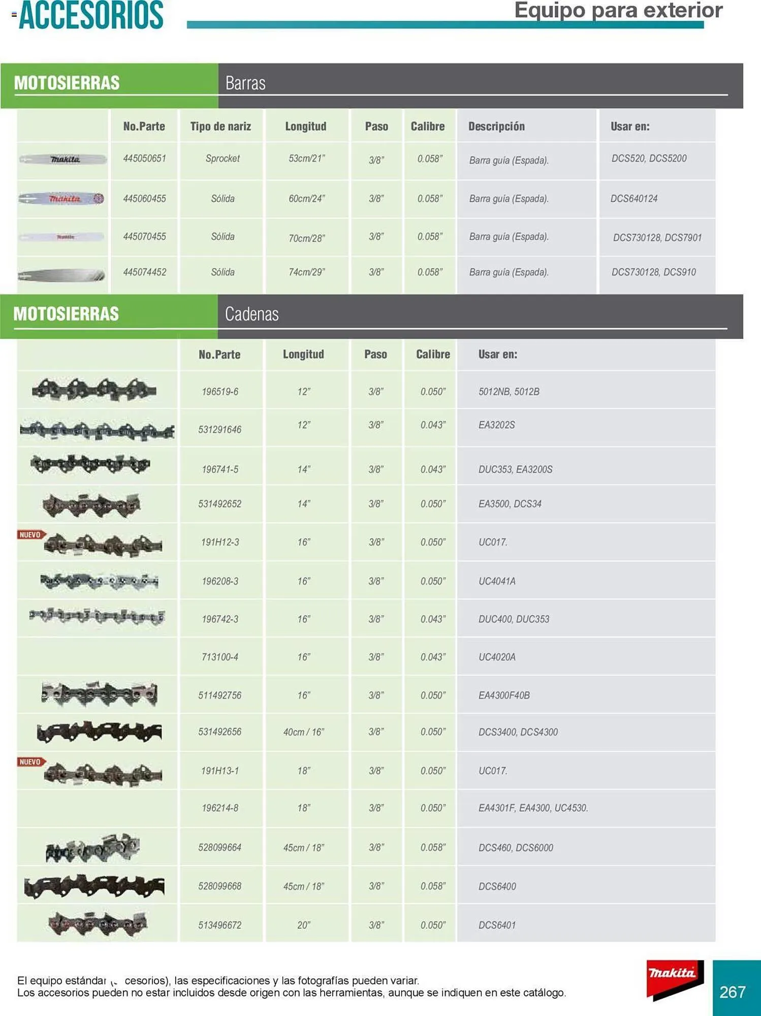 Catálogo de Catálogo Makita 8 de julio al 31 de diciembre 2025 - Pagina 267