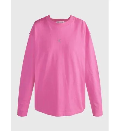 Playera Calvin Klein Monograma Mujer Rosa