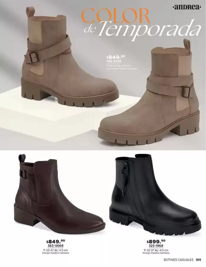 Catálogo de ANDREA | CALZADO DAMA 26 de enero al 24 de mayo 2025 - Pagina 189