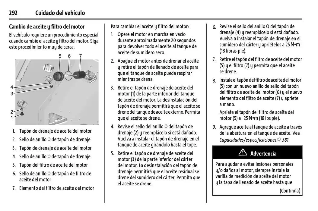 Catálogo de Chevrolet Corvette Stingray Manual del propietario 22 de enero al 31 de diciembre 2025 - Pagina 293