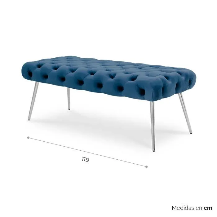 Banca Tela Azul/plateado Krau