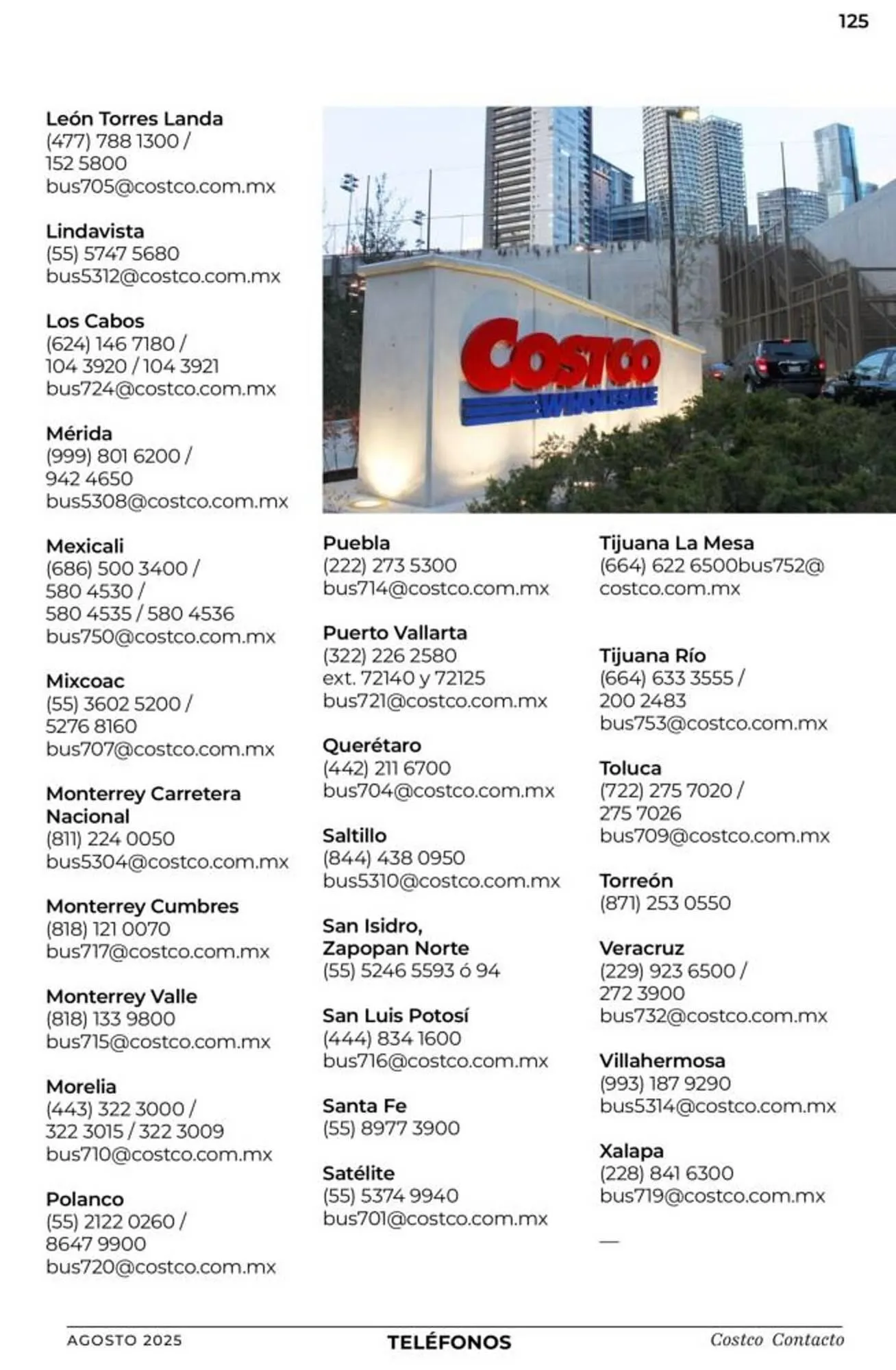 Catálogo de Catálogo Costco 1 de agosto al 31 de agosto 2025 - Pagina 125