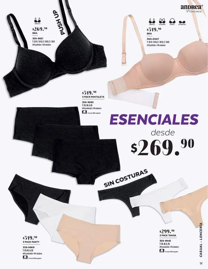 Catálogo de ANDREA - LENCERIA & VESTIR INTERIOR 26 de agosto al 25 de enero 2025 - Pagina 70