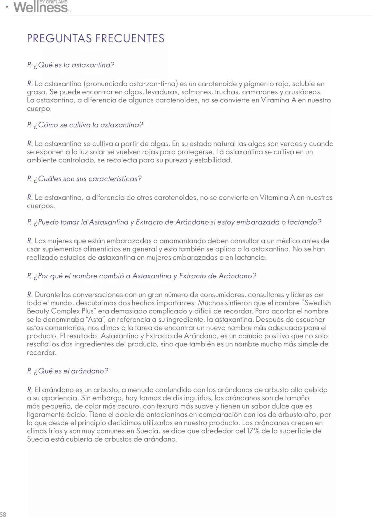 Catálogo de Oriflame - Guía de Producto Wellness 10 de noviembre al 31 de diciembre 2024 - Pagina 54
