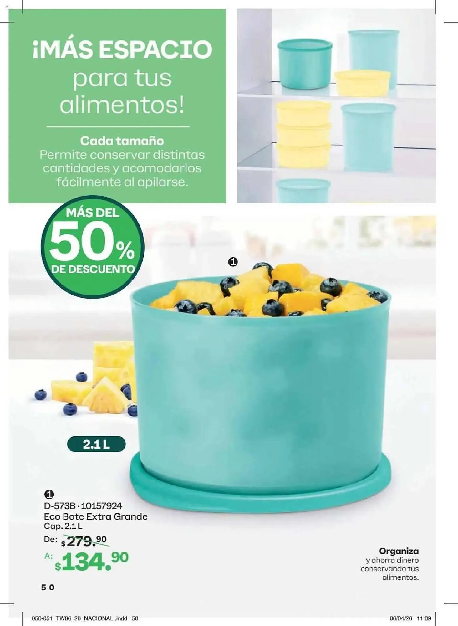 Catálogo de Catálogo Tupperware 18 de mayo al 14 de junio 2026 - Pagina 50