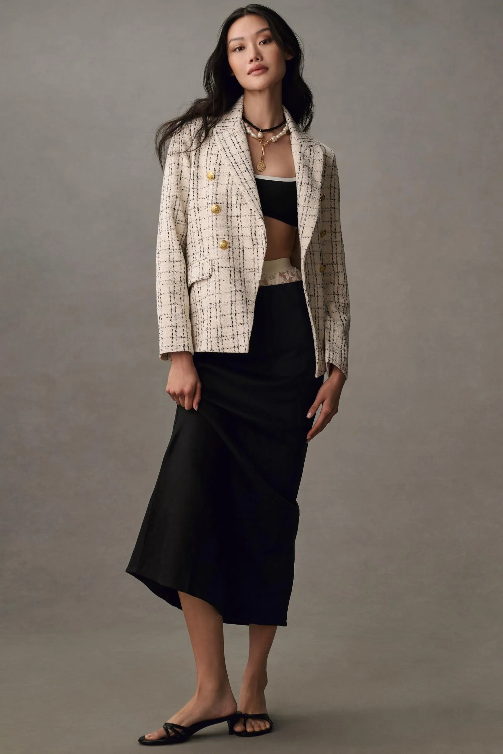 Bishop + Young Parked Tweed Blazer