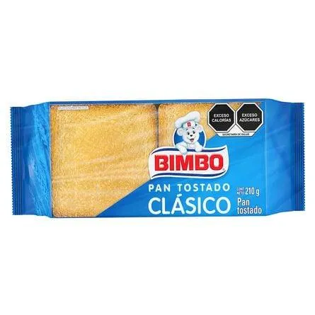Pan Tostado Bimbo Clásico 210 Gr
