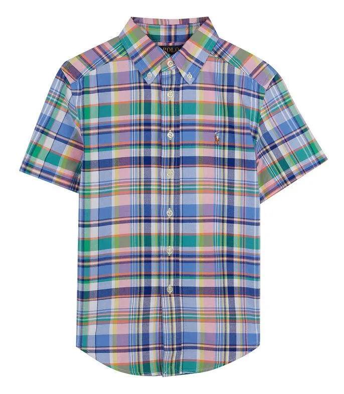 Camisa a Cuadros Manga Corta Niño