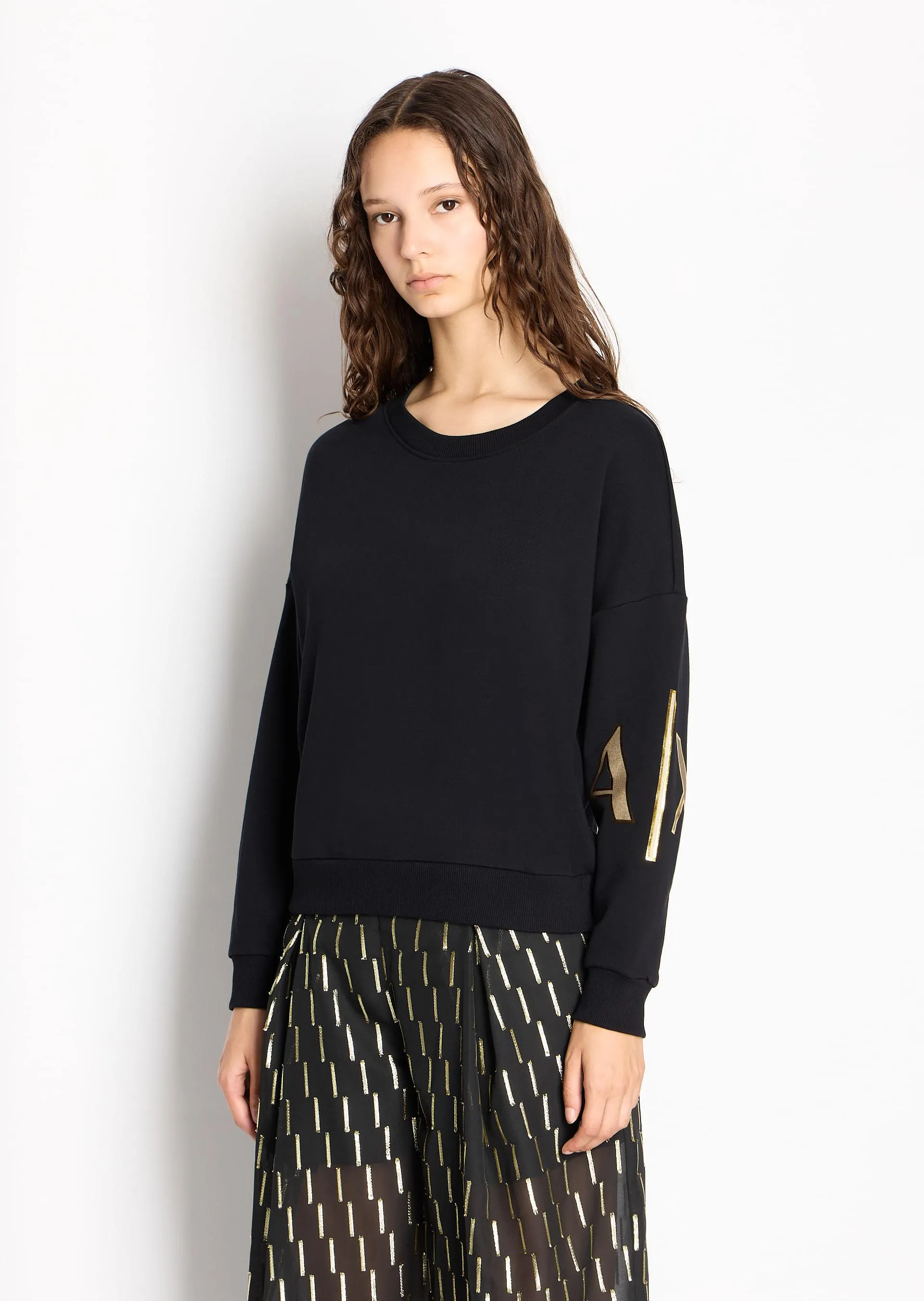 Sudadera con cuello redondo Armani Sustainability Values