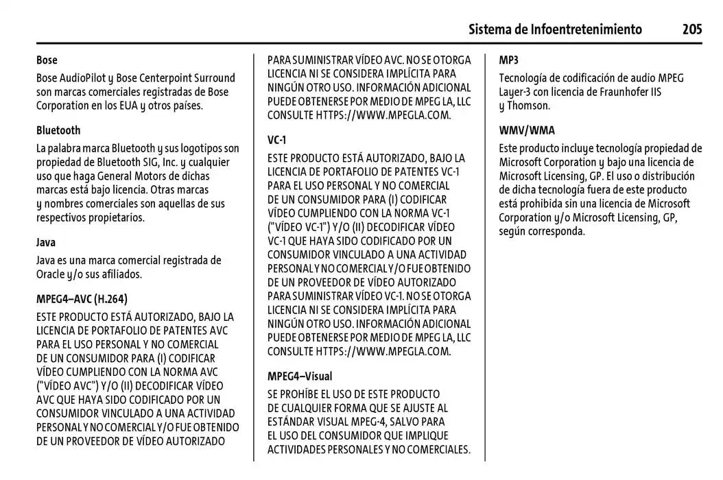 Catálogo de Cheyenne 2025 Manual del propietario 22 de enero al 31 de diciembre 2025 - Pagina 206