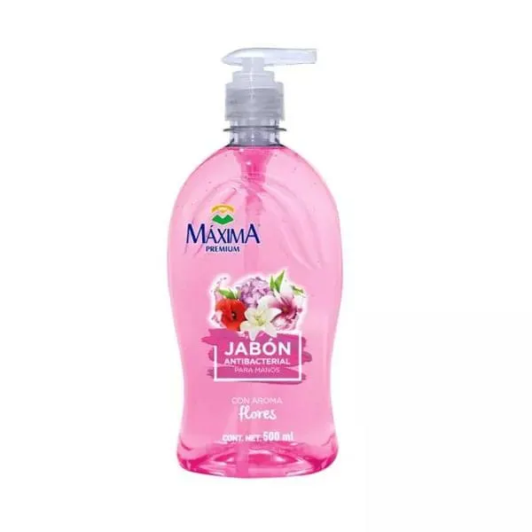 Jabón líquido Máxima antibacterial para manos flores 500 ml