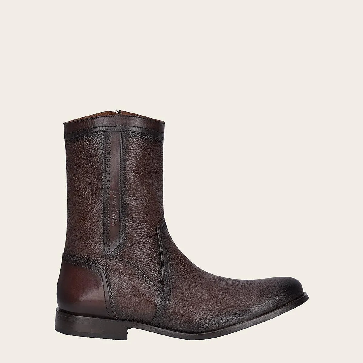 Bota para caballero en piel genuina de venado