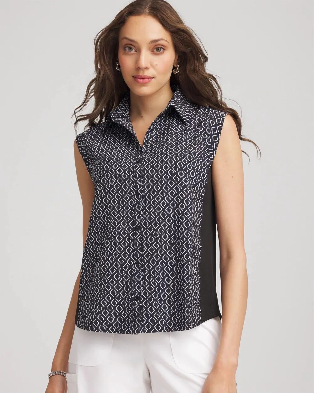 Zenergy ® UPF Quick-Dry Geo-Print Shirt