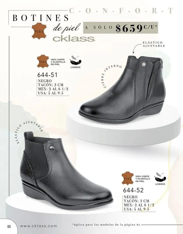 Catálogo de Cklass Botas y Botines 30 de agosto al 31 de enero 2025 - Pagina 62