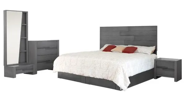 Recamara Arich King Size Gris