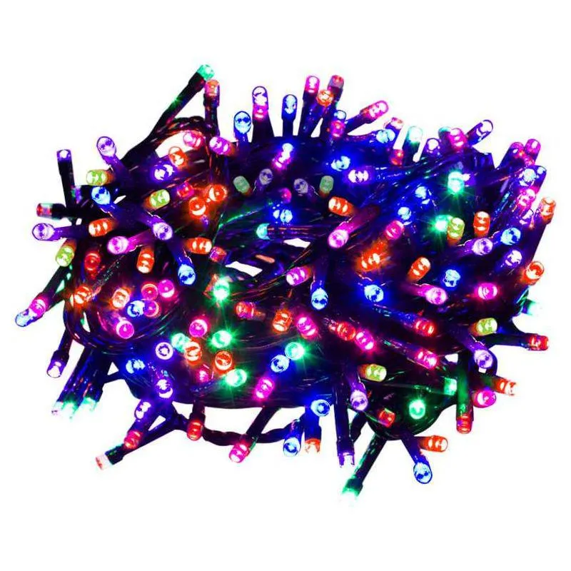 Serie Navideña 140 Led Luz Multicolor 8 Funciones 6 Metros