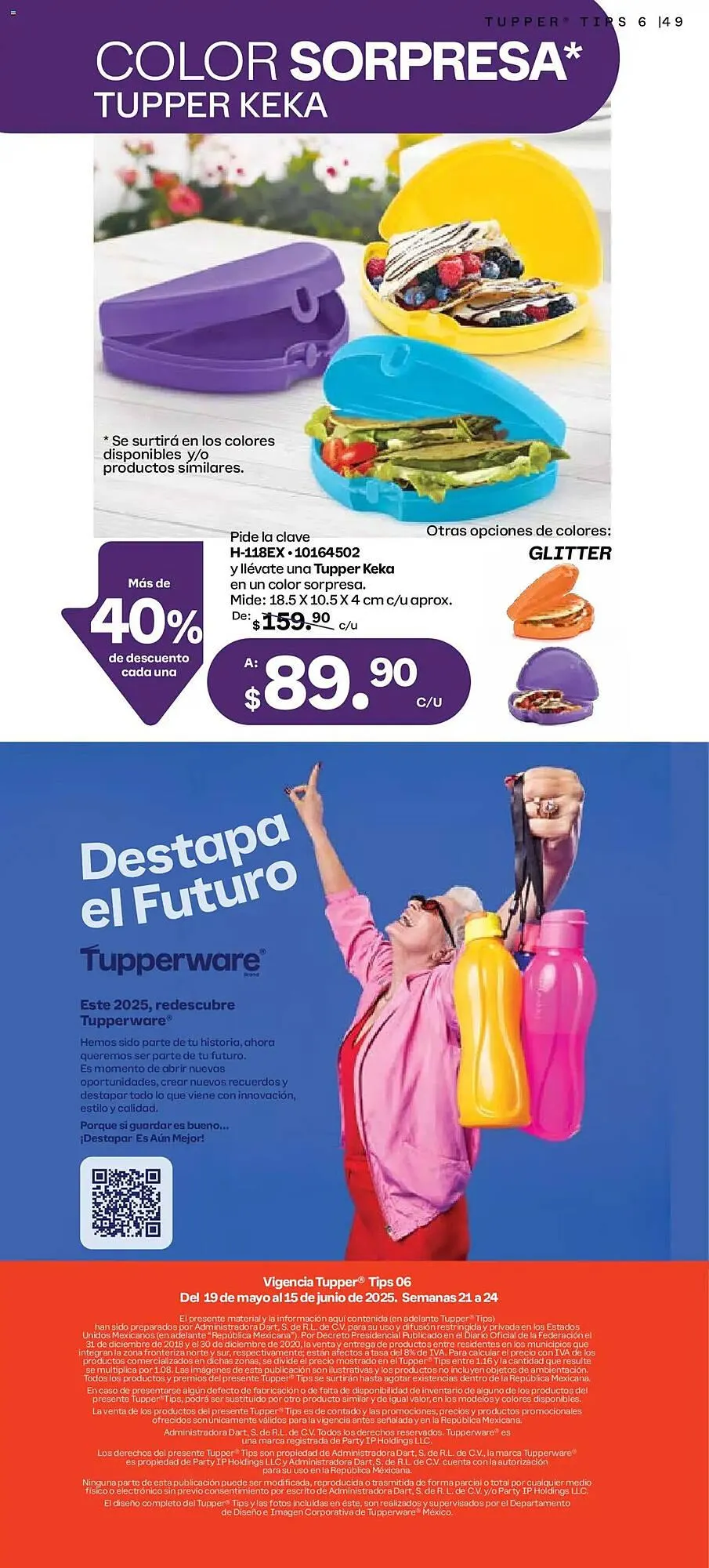 Catálogo de Catálogo Tupperware 19 de mayo al 16 de junio 2025 - Pagina 49