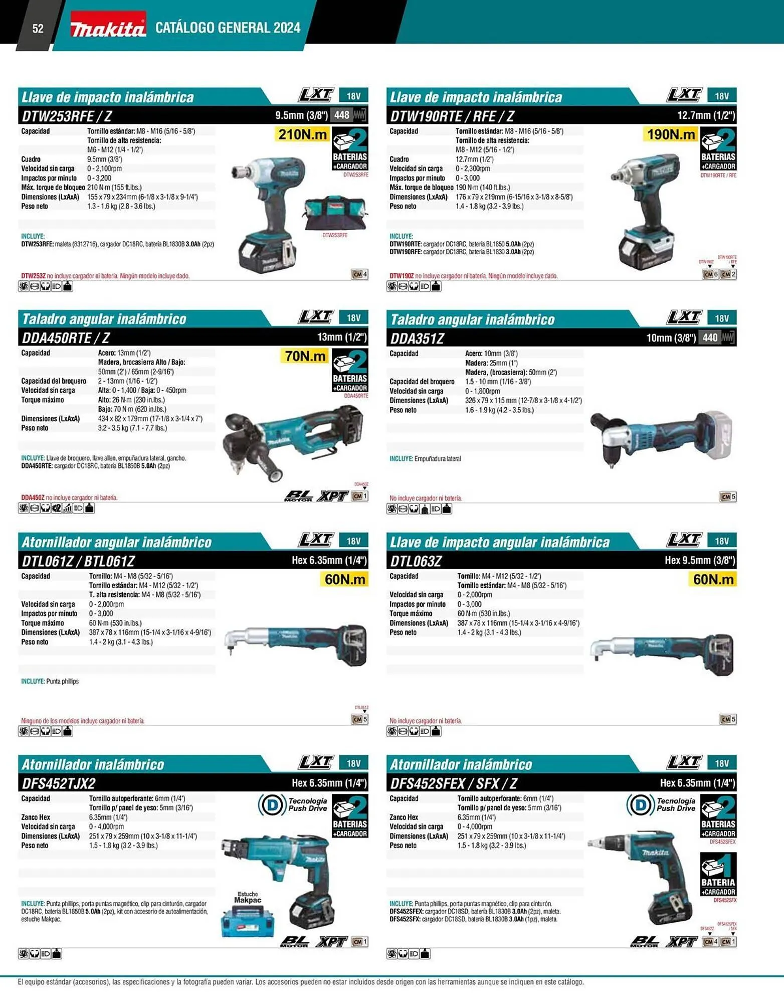 Catálogo de Catálogo Makita 12 de enero al 31 de diciembre 2026 - Pagina 52