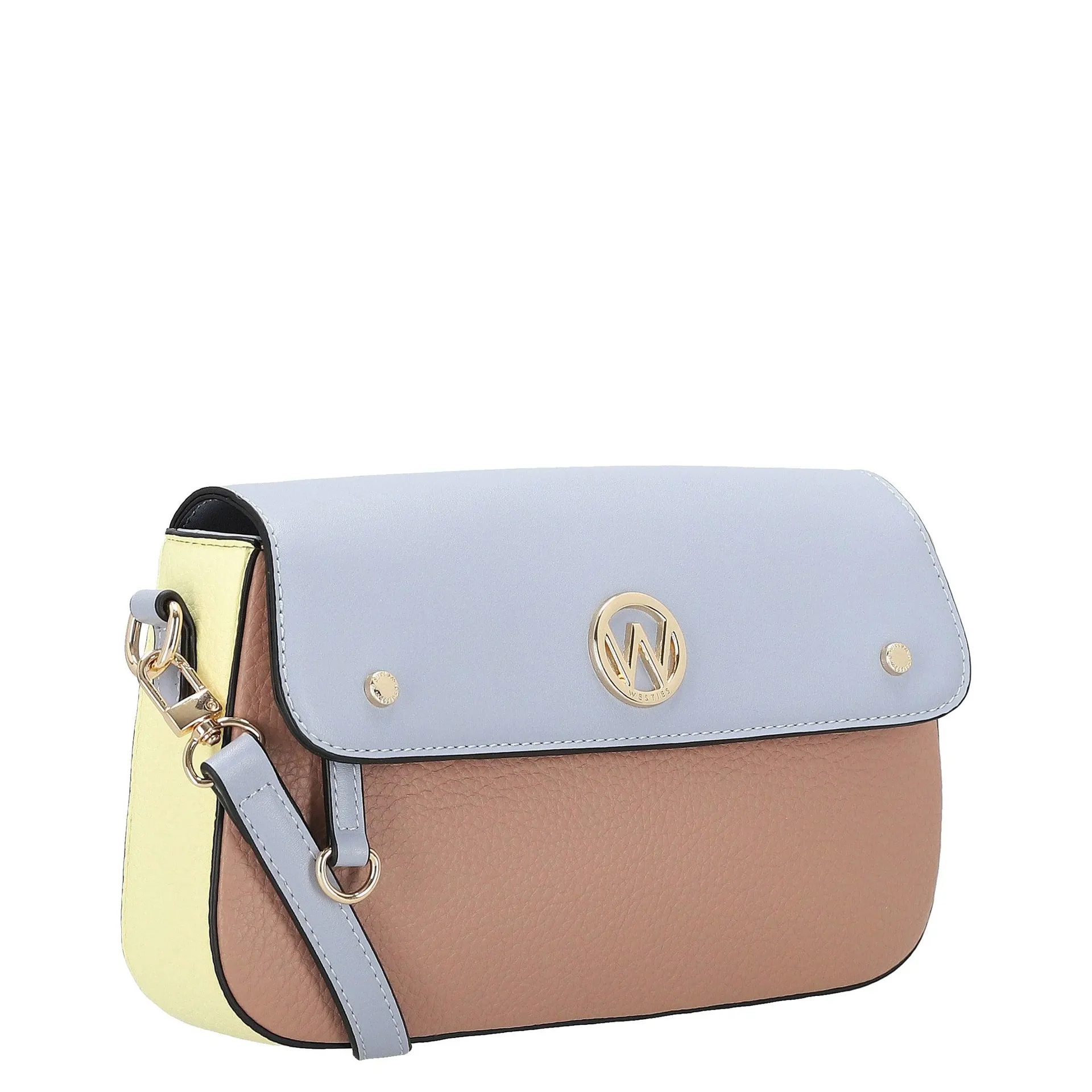 Bolsa Crossbody Rainier Ritacuba Sintetico Camel Multicolor Westies