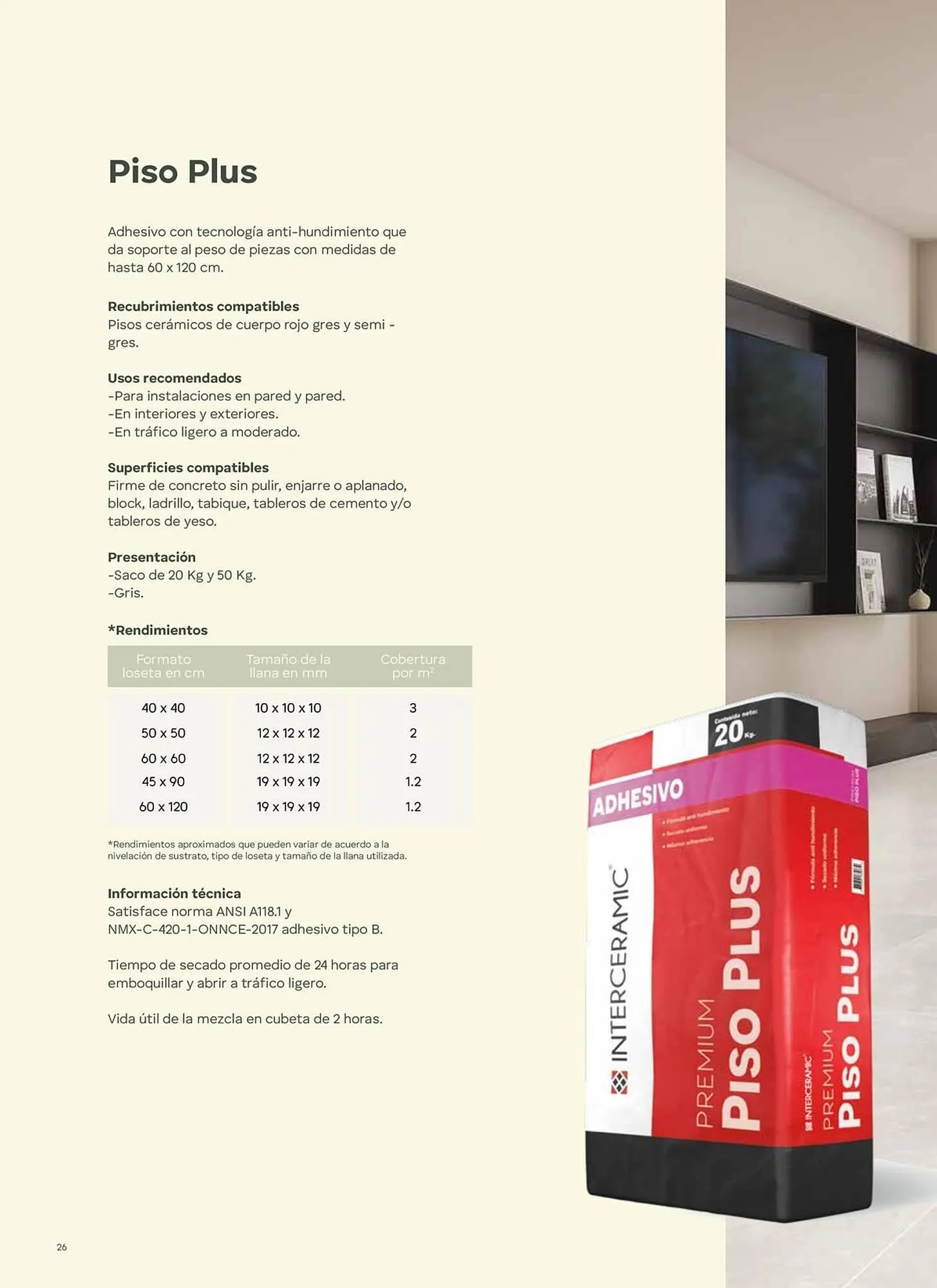 Catálogo de Catálogo Interceramic 3 de octubre al 3 de octubre 2026 - Pagina 26