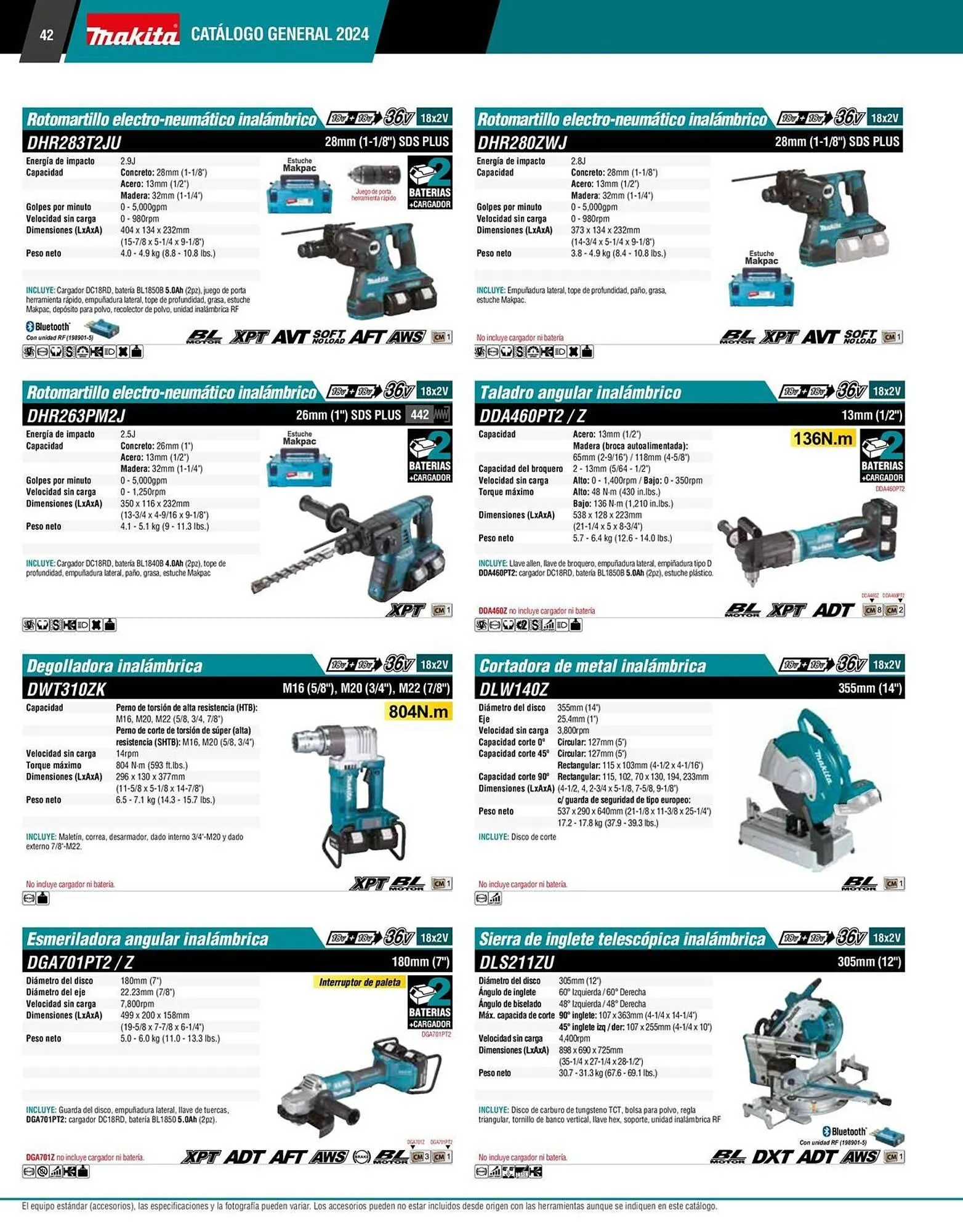 Catálogo de Catálogo Makita 12 de enero al 31 de diciembre 2026 - Pagina 42