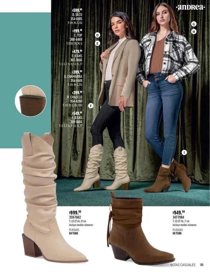 Catálogo de ANDREA - CALZADO DAMA 26 de agosto al 25 de enero 2025 - Pagina 128