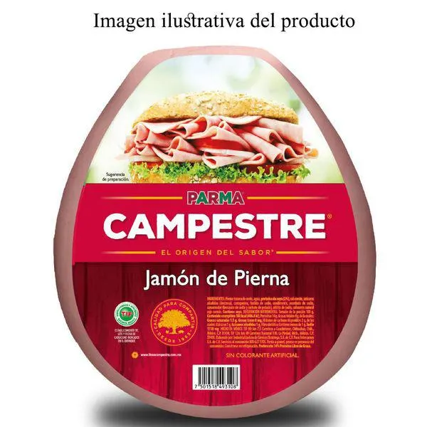 Jamón de pierna rebanado Campestre 250g aprox.