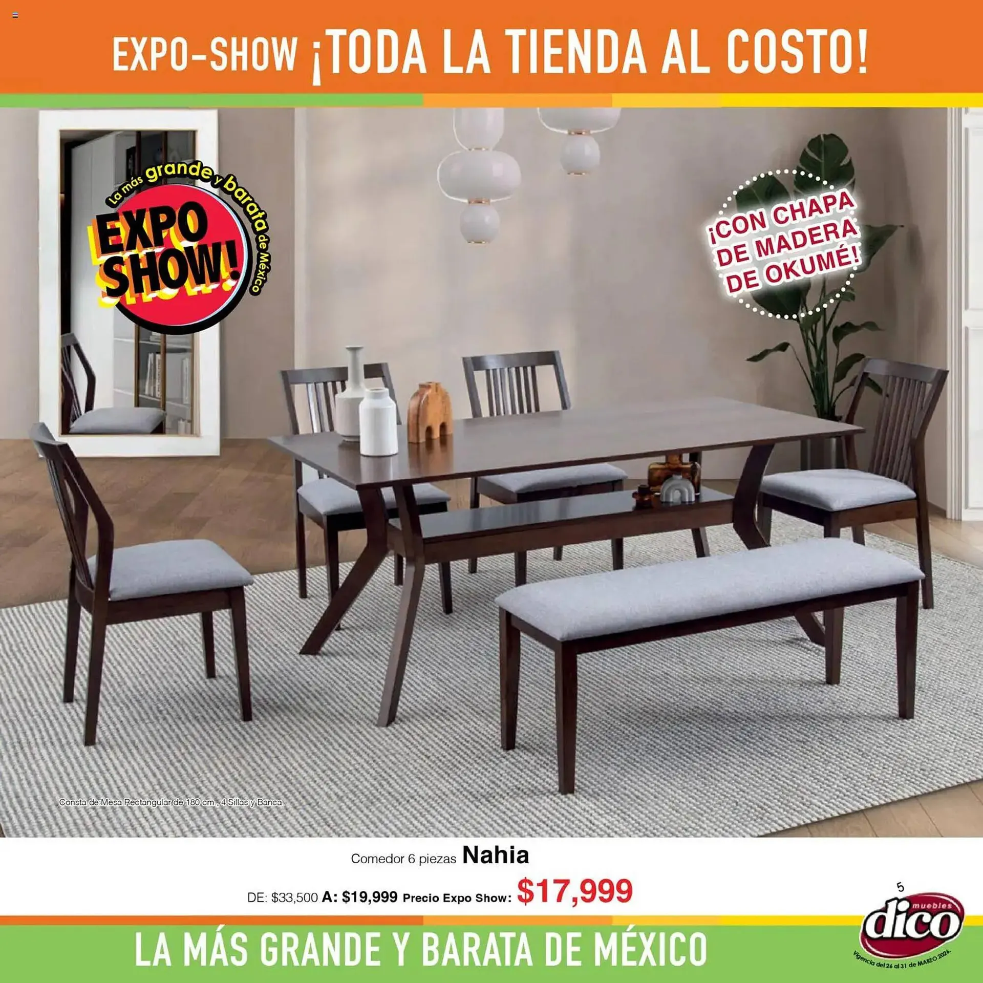Catálogo de Catálogo Muebles Dico 26 de marzo al 1 de abril 2026 - Pagina 5