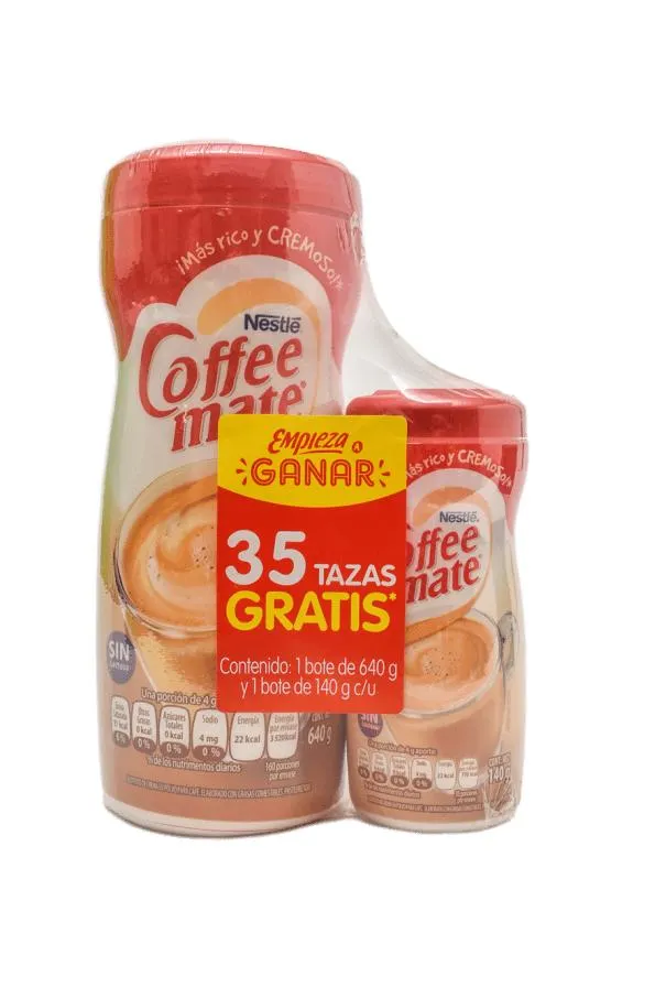 Coffee Mate 640 Gr + 140 Gr Gratis Todas
