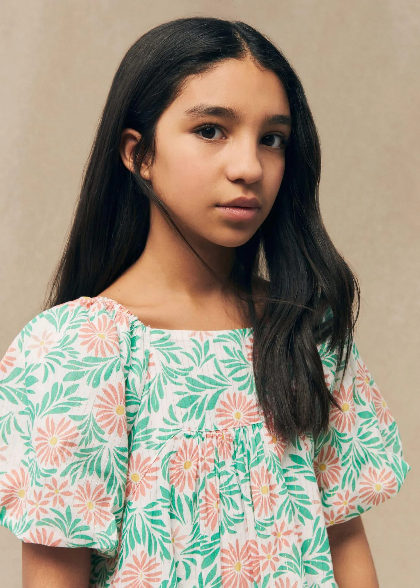 Vestido algodón estampado