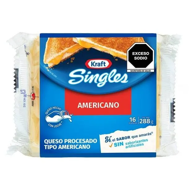 Queso tipo americano Kraft Singles 288 g