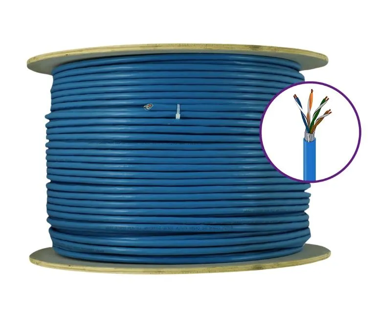 Bobina De Cable Utp Enson Cat6A 4 Pares 305 Metros Azul 12264L305