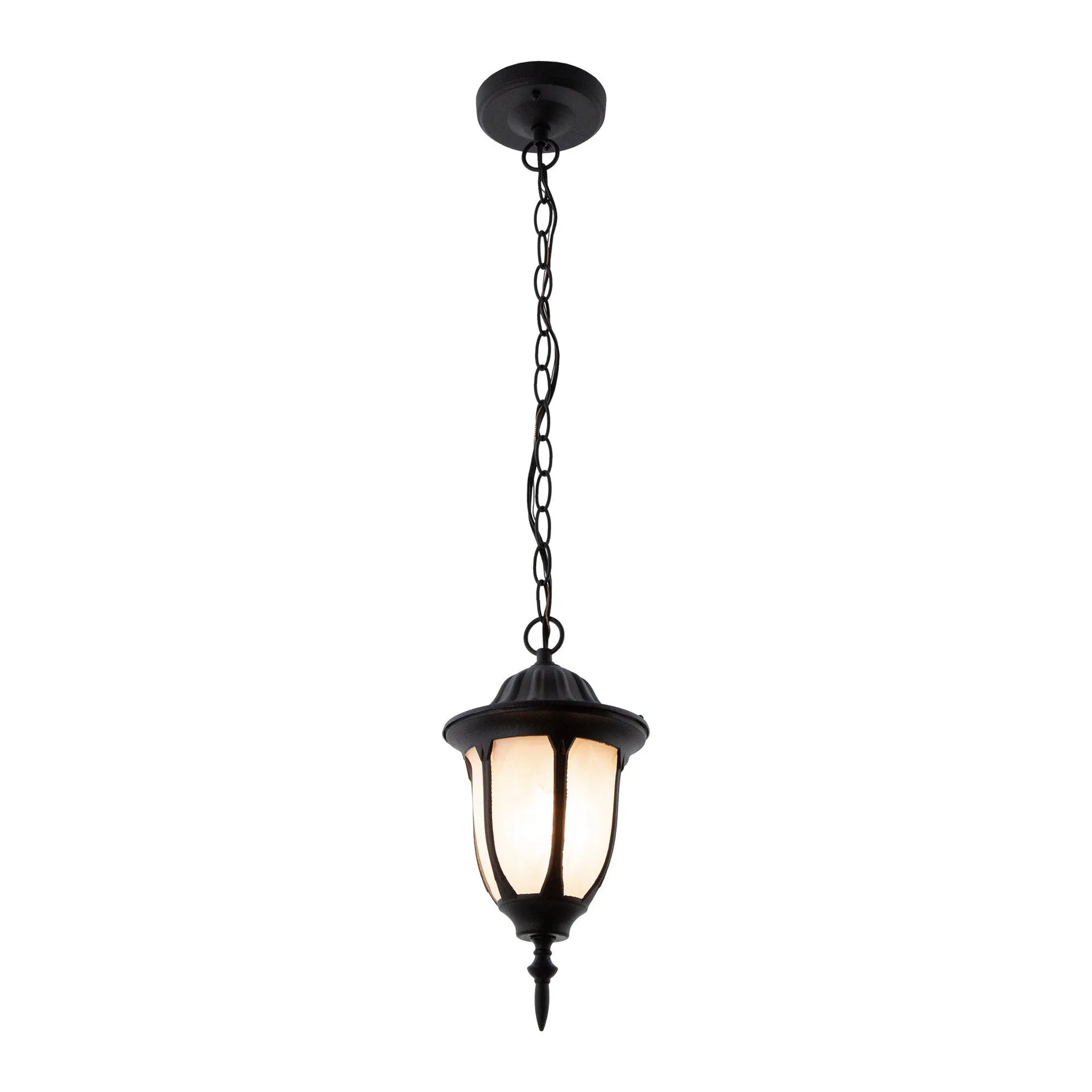 Farol Colgante Negro 8w E27 1 Luz