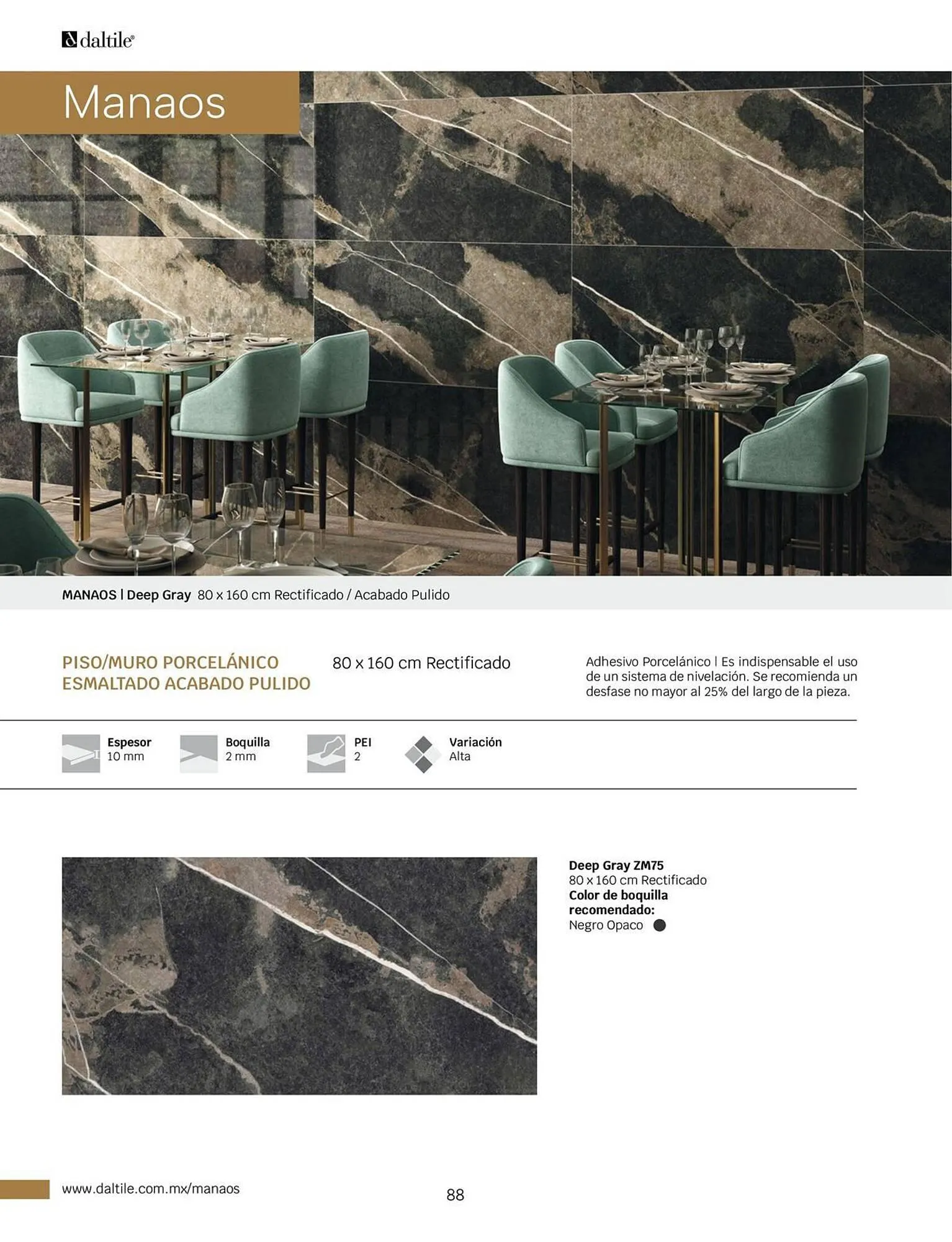 Catálogo de Catálogo Daltile 1 de enero al 31 de diciembre 2024 - Pagina 88