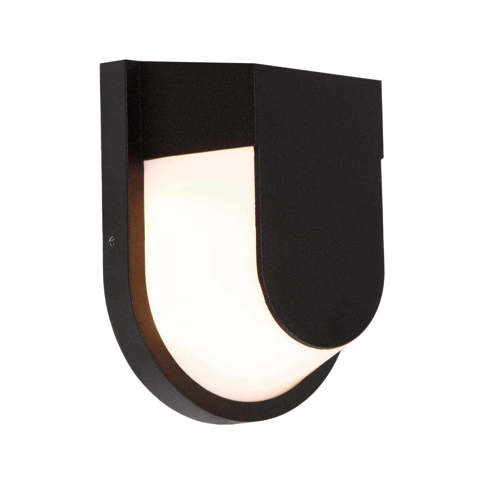 Lámpara de Pared Exterior LED 10W 3000K Luz Cálida Negro IP54