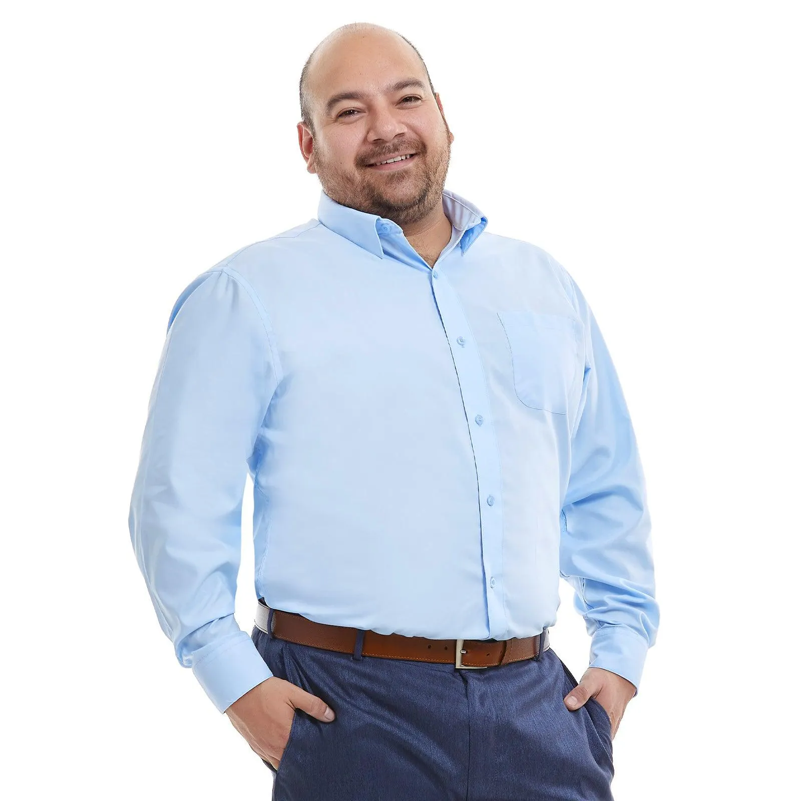 Camisa Tallas Extras Manga Larga | Lisa | Corte Regular