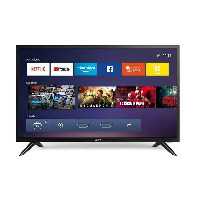 Ghia Pantalla Smart 32" Orizzonte G32NTFXHD20 Negro