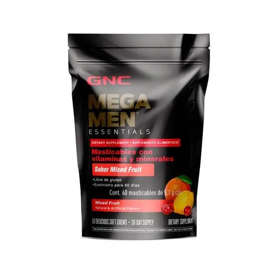 Mega Men Masticable Vitaminas y Minerales Men's Frutas mixtas 60 Gomitas