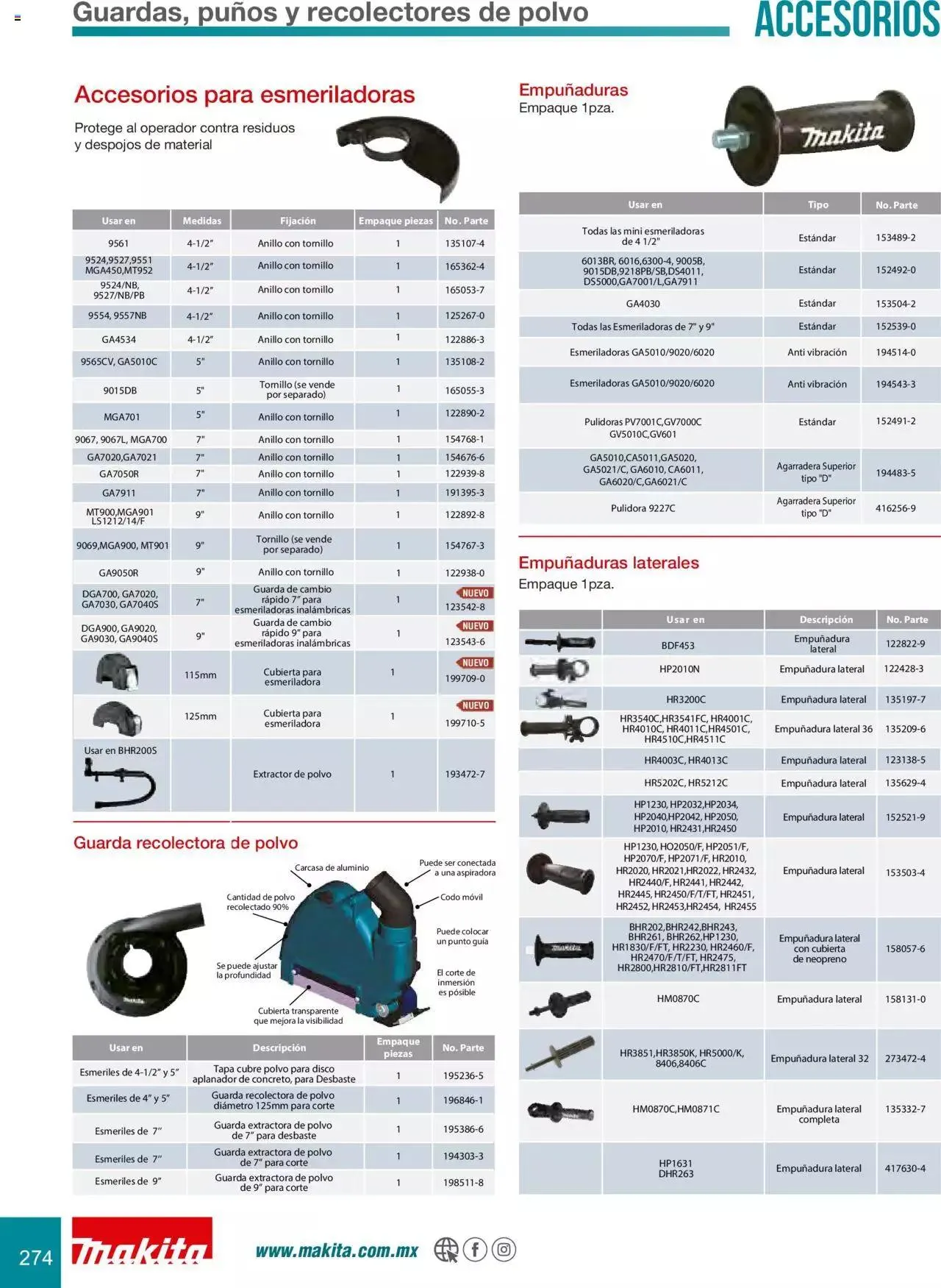 Catálogo de Makita Ofertas Accesorios 5 de septiembre al 31 de diciembre 2023 - Pagina 274
