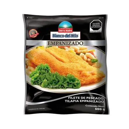 Filete de Pescado Blanco del Nilo Sierra Madre Empanizado 500 g