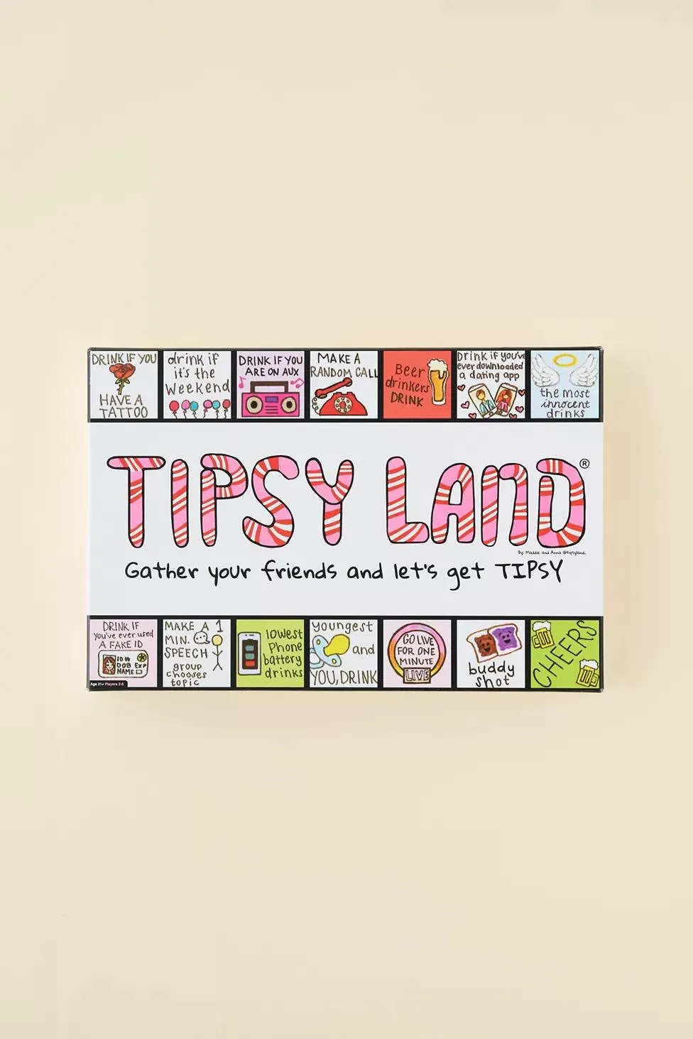 Tipsy Land Party Board Game