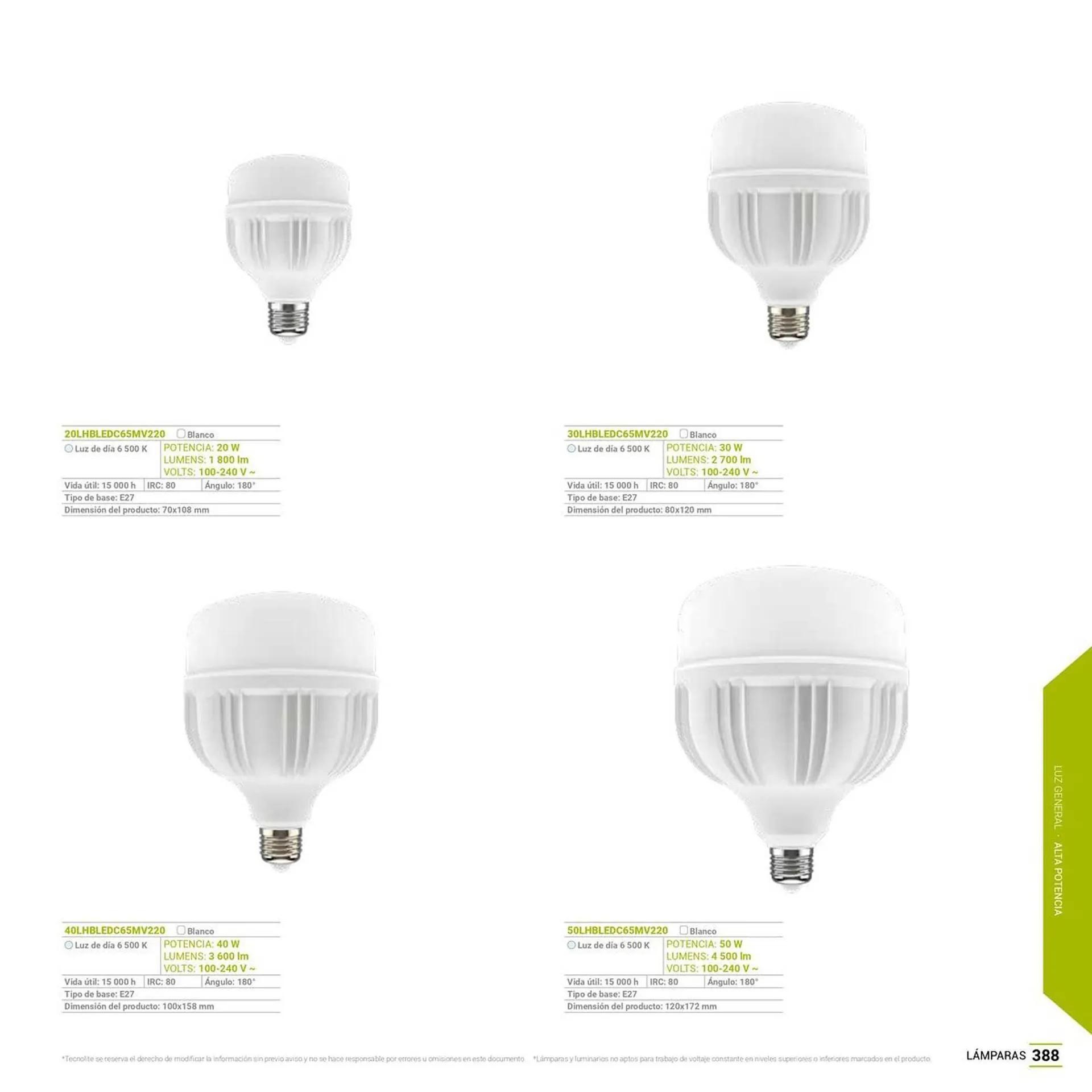 Catálogo de Catálogo Tecnolite 27 de junio al 31 de diciembre 2025 - Pagina 20