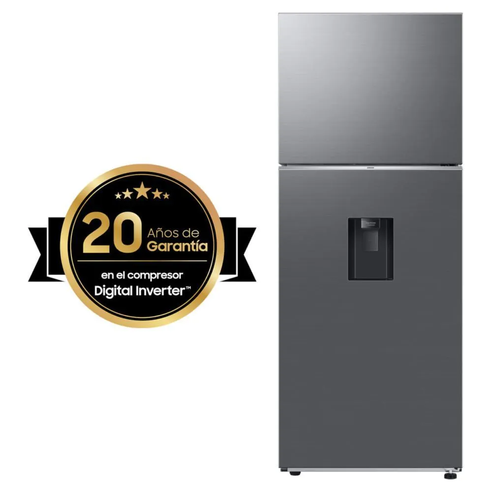 Refrigerador Top Mount 12 pies cúbicos, Fábrica de hielos, Gris