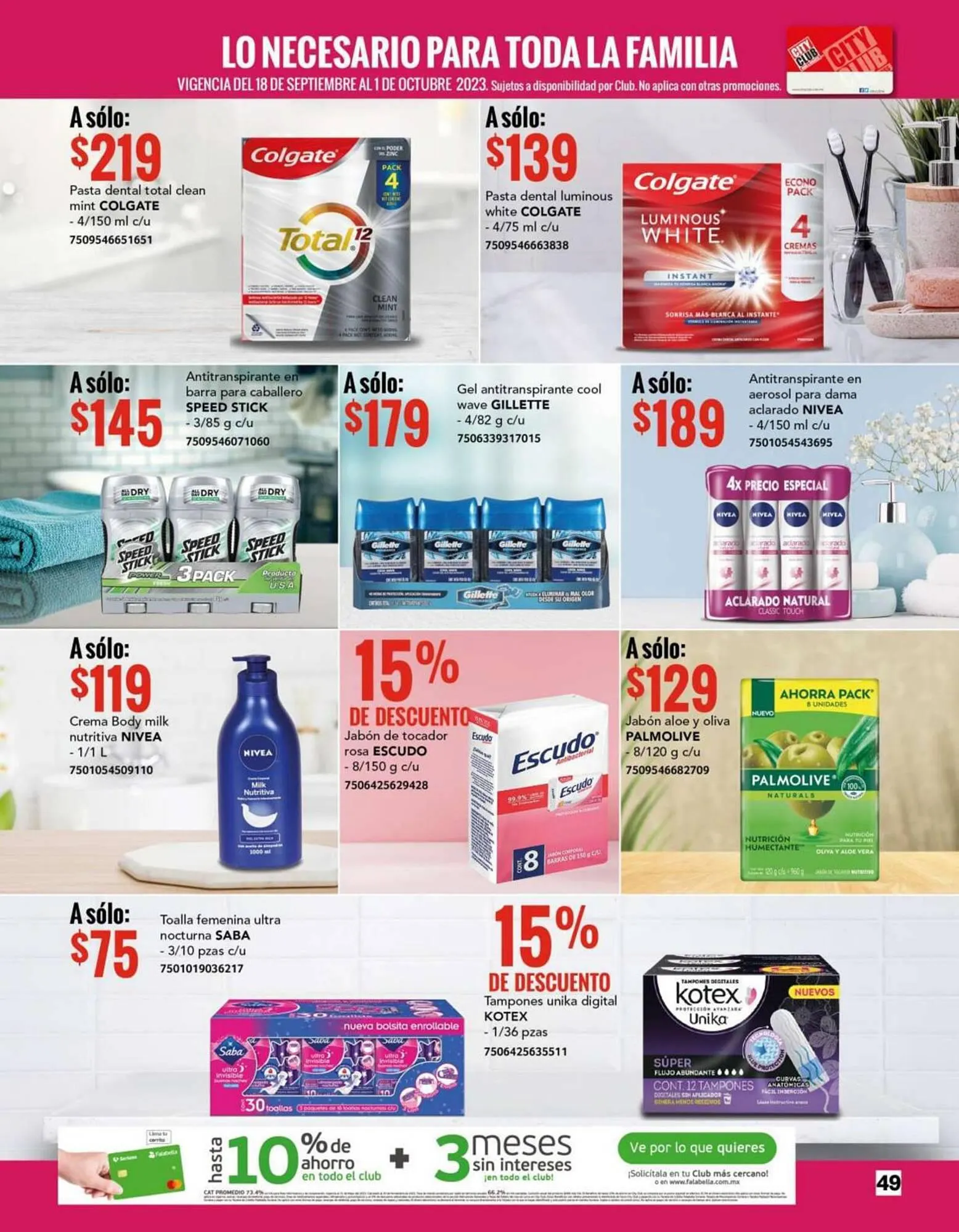Catálogo de Catálogo City Club 1 de septiembre al 30 de septiembre 2023 - Pagina 49