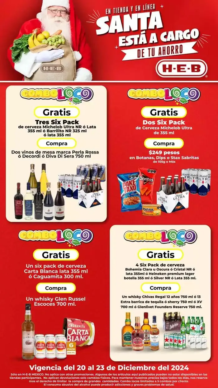 Catálogo de HEB - Combo Loco 23 de diciembre al 23 de diciembre 2024 - Pagina 1