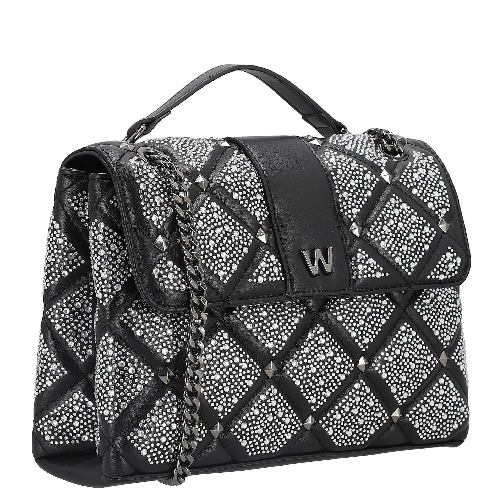 Bolsa Crossbody Kuuki Trofa Sintetico Negro Plata Westies