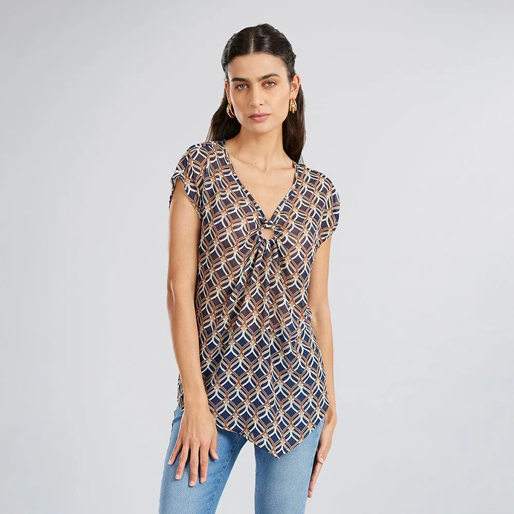 Blusa Estampada Aro
