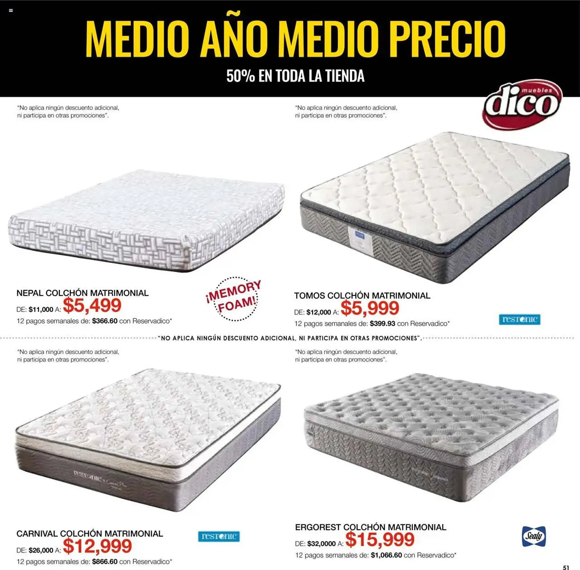 Catálogo de Catálogo Muebles Dico 1 de agosto al 1 de septiembre 2025 - Pagina 51